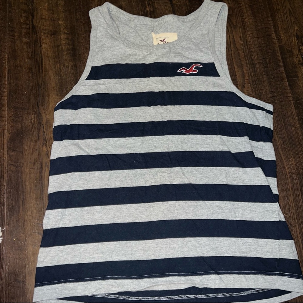 Hollister Men’s Striped Tank Top Shirt